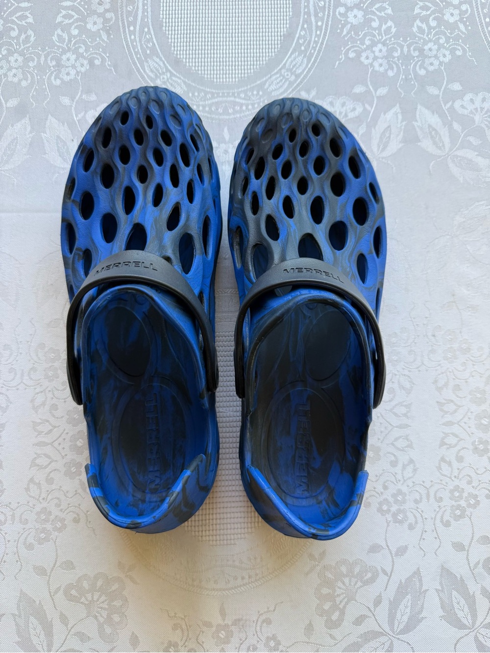 Merrell Hydro Moc Rubber Blue Slip-On Shoes Lightweight Sandals Men’s Size M’S9